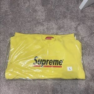 🚫SOLD🚫Supreme Underline crewneck logo sweatshirt